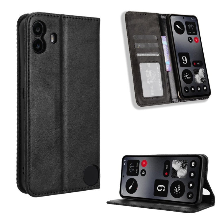 Magnetic Buckle Retro Texture Leather Phone Case, For Nothing Phone 4a Pro, For Nothing Phone 4a, For Nothing Phone 3a Lite, For Nothing Phone 3, For Nothing CMF Phone 2 Pro, For Nothing Phone 3a, For Nothing Phone 3a Pro, For Nothing CMF Phone 1      ...
