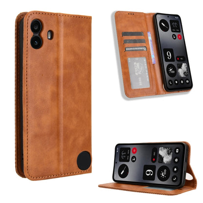 Magnetic Buckle Retro Texture Leather Phone Case, For Nothing Phone 4a Pro, For Nothing Phone 4a, For Nothing Phone 3a Lite, For Nothing Phone 3, For Nothing CMF Phone 2 Pro, For Nothing Phone 3a, For Nothing Phone 3a Pro, For Nothing CMF Phone 1      ...