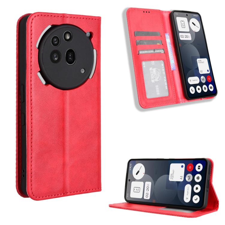 Magnetic Buckle Retro Texture Leather Phone Case, For Nothing Phone 4a Pro, For Nothing Phone 4a, For Nothing Phone 3a Lite, For Nothing Phone 3, For Nothing CMF Phone 2 Pro, For Nothing Phone 3a, For Nothing Phone 3a Pro, For Nothing CMF Phone 1      ...