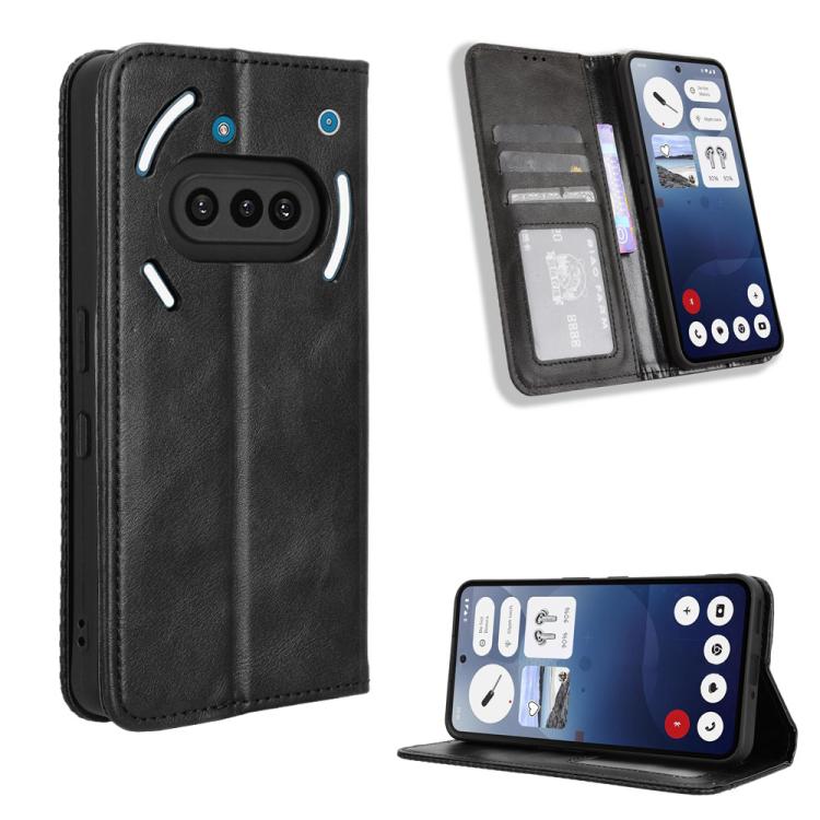 Magnetic Buckle Retro Texture Leather Phone Case, For Nothing Phone 4a Pro, For Nothing Phone 4a, For Nothing Phone 3a Lite, For Nothing Phone 3, For Nothing CMF Phone 2 Pro, For Nothing Phone 3a, For Nothing Phone 3a Pro, For Nothing CMF Phone 1      ...