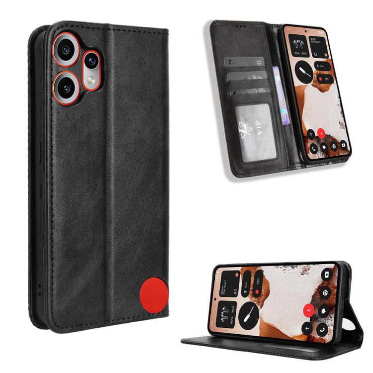 Magnetic Buckle Retro Texture Leather Phone Case, For Nothing Phone 4a Pro, For Nothing Phone 4a, For Nothing Phone 3a Lite, For Nothing Phone 3, For Nothing CMF Phone 2 Pro, For Nothing Phone 3a, For Nothing Phone 3a Pro, For Nothing CMF Phone 1      ...