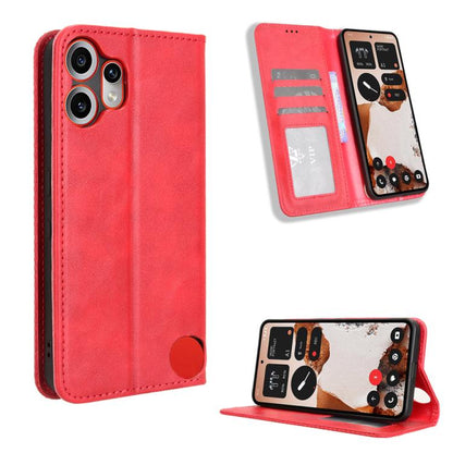 Magnetic Buckle Retro Texture Leather Phone Case, For Nothing Phone 4a Pro, For Nothing Phone 4a, For Nothing Phone 3a Lite, For Nothing Phone 3, For Nothing CMF Phone 2 Pro, For Nothing Phone 3a, For Nothing Phone 3a Pro, For Nothing CMF Phone 1      ...