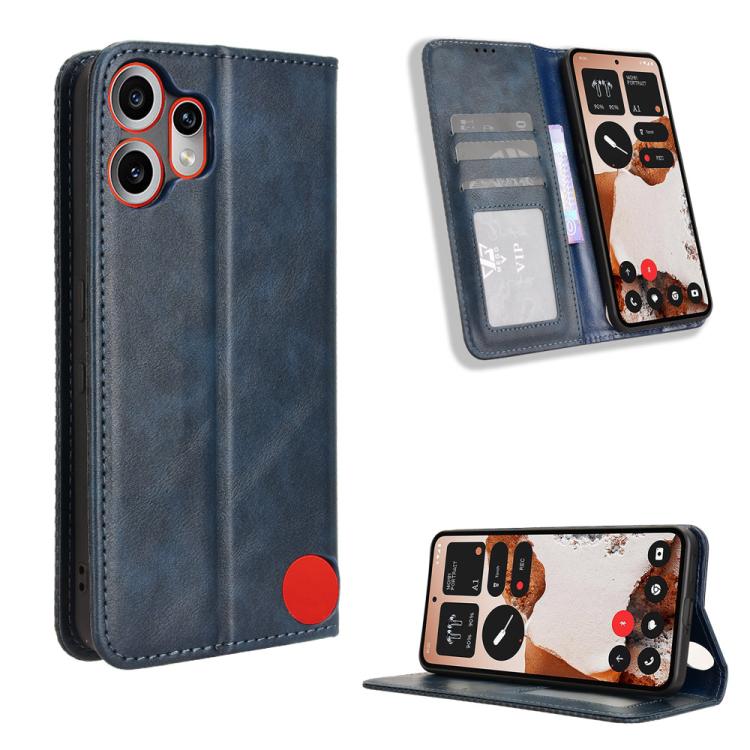 Magnetic Buckle Retro Texture Leather Phone Case, For Nothing Phone 4a Pro, For Nothing Phone 4a, For Nothing Phone 3a Lite, For Nothing Phone 3, For Nothing CMF Phone 2 Pro, For Nothing Phone 3a, For Nothing Phone 3a Pro, For Nothing CMF Phone 1      ...