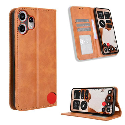 Magnetic Buckle Retro Texture Leather Phone Case, For Nothing Phone 4a Pro, For Nothing Phone 4a, For Nothing Phone 3a Lite, For Nothing Phone 3, For Nothing CMF Phone 2 Pro, For Nothing Phone 3a, For Nothing Phone 3a Pro, For Nothing CMF Phone 1      ...