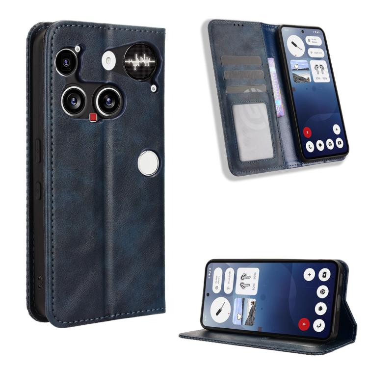 Magnetic Buckle Retro Texture Leather Phone Case, For Nothing Phone 4a Pro, For Nothing Phone 4a, For Nothing Phone 3a Lite, For Nothing Phone 3, For Nothing CMF Phone 2 Pro, For Nothing Phone 3a, For Nothing Phone 3a Pro, For Nothing CMF Phone 1      ...