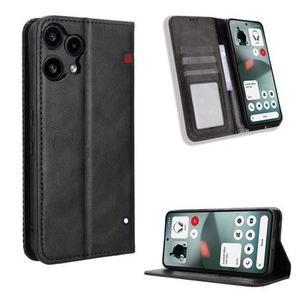 Magnetic Buckle Retro Texture Leather Phone Case, For Nothing Phone 4a Pro, For Nothing Phone 4a, For Nothing Phone 3a Lite, For Nothing Phone 3, For Nothing CMF Phone 2 Pro, For Nothing Phone 3a, For Nothing Phone 3a Pro, For Nothing CMF Phone 1      ...