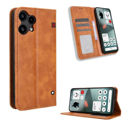 Magnetic Buckle Retro Texture Leather Phone Case, For Nothing Phone 4a Pro, For Nothing Phone 4a, For Nothing Phone 3a Lite, For Nothing Phone 3, For Nothing CMF Phone 2 Pro, For Nothing Phone 3a, For Nothing Phone 3a Pro, For Nothing CMF Phone 1      ...