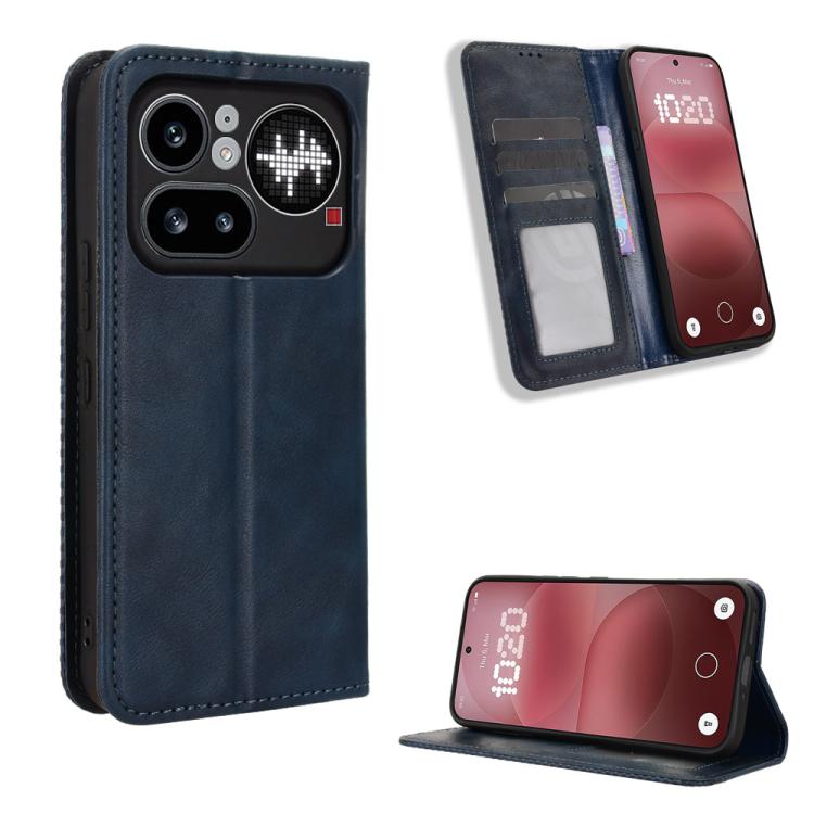 Magnetic Buckle Retro Texture Leather Phone Case, For Nothing Phone 4a Pro, For Nothing Phone 4a, For Nothing Phone 3a Lite, For Nothing Phone 3, For Nothing CMF Phone 2 Pro, For Nothing Phone 3a, For Nothing Phone 3a Pro, For Nothing CMF Phone 1      ...