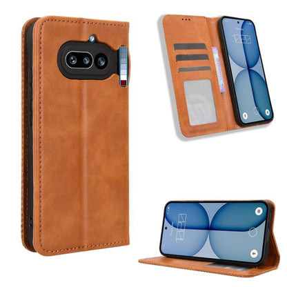 Magnetic Buckle Retro Texture Leather Phone Case, For Nothing Phone 4a Pro, For Nothing Phone 4a, For Nothing Phone 3a Lite, For Nothing Phone 3, For Nothing CMF Phone 2 Pro, For Nothing Phone 3a, For Nothing Phone 3a Pro, For Nothing CMF Phone 1      ...
