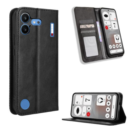 Magnetic Buckle Retro Texture Leather Phone Case, For Nothing Phone 4b, For Nothing Phone 4a Pro, For Nothing Phone 4a, For Nothing Phone 3a Lite, For Nothing Phone 3, For Nothing CMF Phone 2 Pro, For Nothing Phone 3a, For Nothing Phone 3a Pro         ...
