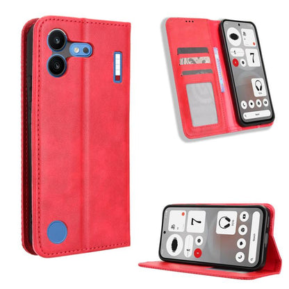 Magnetic Buckle Retro Texture Leather Phone Case, For Nothing Phone 4b, For Nothing Phone 4a Pro, For Nothing Phone 4a, For Nothing Phone 3a Lite, For Nothing Phone 3, For Nothing CMF Phone 2 Pro, For Nothing Phone 3a, For Nothing Phone 3a Pro         ...