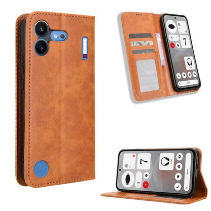 Magnetic Buckle Retro Texture Leather Phone Case, For Nothing Phone 4b, For Nothing Phone 4a Pro, For Nothing Phone 4a, For Nothing Phone 3a Lite, For Nothing Phone 3, For Nothing CMF Phone 2 Pro, For Nothing Phone 3a, For Nothing Phone 3a Pro         ...