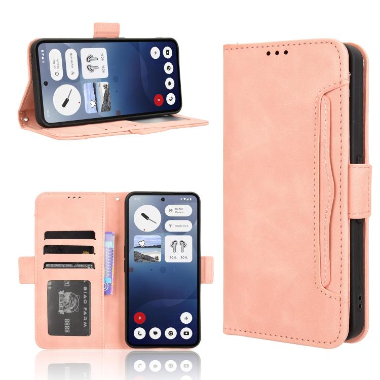 Skin Feel Calf Texture Card Slots Leather Phone Case, For Nothing Phone 4a Pro, For Nothing Phone 4a, For Nothing Phone 3a Lite, For Nothing Phone 3, For Nothing CMF Phone 2 Pro, For Nothing Phone 3a, For Nothing Phone 3a Pro, For Nothing CMF Phone 1  ...