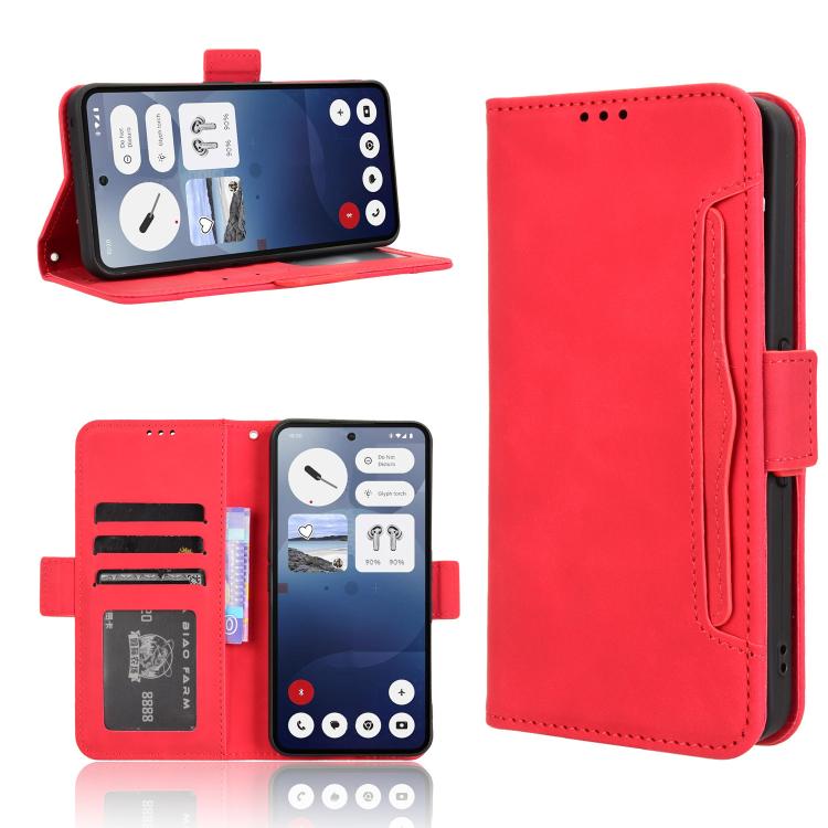 Skin Feel Calf Texture Card Slots Leather Phone Case, For Nothing Phone 4a Pro, For Nothing Phone 4a, For Nothing Phone 3a Lite, For Nothing Phone 3, For Nothing CMF Phone 2 Pro, For Nothing Phone 3a, For Nothing Phone 3a Pro, For Nothing CMF Phone 1  ...
