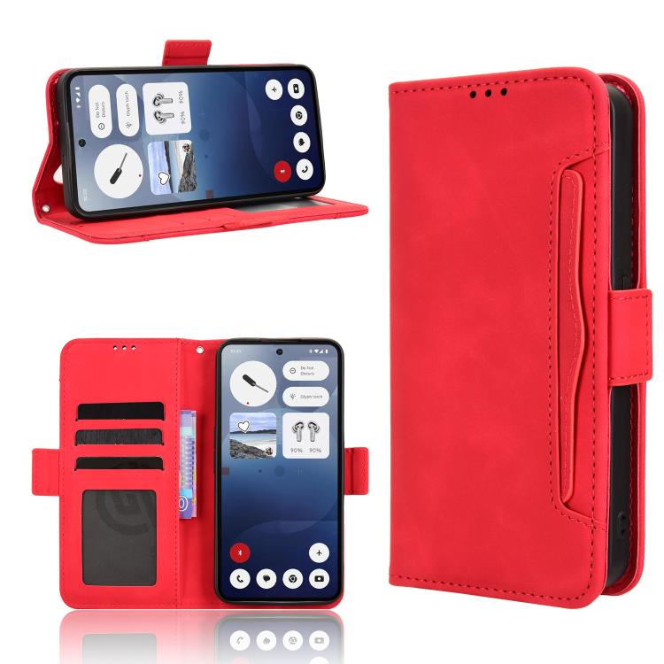 Skin Feel Calf Texture Card Slots Leather Phone Case, For Nothing Phone 4a Pro, For Nothing Phone 4a, For Nothing Phone 3a Lite, For Nothing Phone 3, For Nothing CMF Phone 2 Pro, For Nothing Phone 3a, For Nothing Phone 3a Pro, For Nothing CMF Phone 1  ...