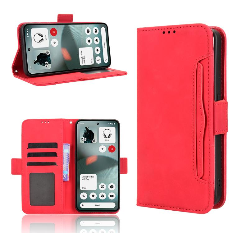 Skin Feel Calf Texture Card Slots Leather Phone Case, For Nothing Phone 4a Pro, For Nothing Phone 4a, For Nothing Phone 3a Lite, For Nothing Phone 3, For Nothing CMF Phone 2 Pro, For Nothing Phone 3a, For Nothing Phone 3a Pro, For Nothing CMF Phone 1  ...