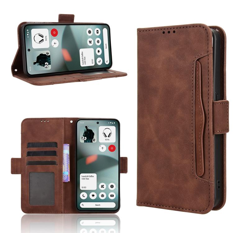Skin Feel Calf Texture Card Slots Leather Phone Case, For Nothing Phone 4a Pro, For Nothing Phone 4a, For Nothing Phone 3a Lite, For Nothing Phone 3, For Nothing CMF Phone 2 Pro, For Nothing Phone 3a, For Nothing Phone 3a Pro, For Nothing CMF Phone 1  ...