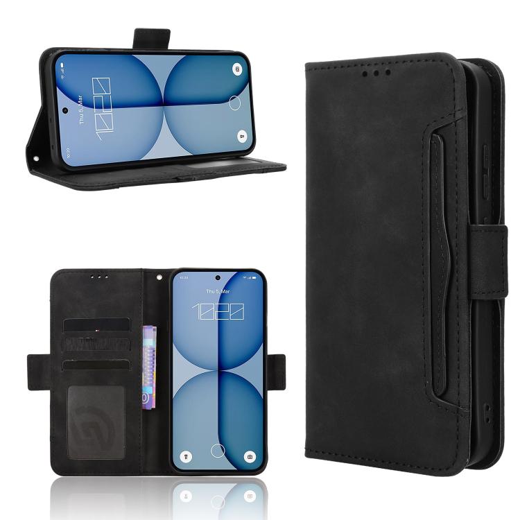 Skin Feel Calf Texture Card Slots Leather Phone Case, For Nothing Phone 4a Pro, For Nothing Phone 4a, For Nothing Phone 3a Lite, For Nothing Phone 3, For Nothing CMF Phone 2 Pro, For Nothing Phone 3a, For Nothing Phone 3a Pro, For Nothing CMF Phone 1  ...