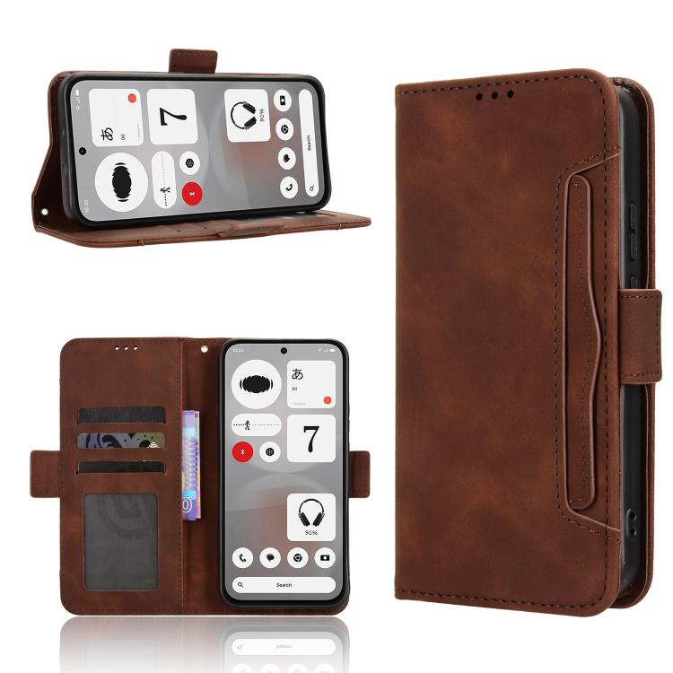 Skin Feel Calf Texture Card Slots Leather Phone Case, For Nothing Phone 4b, For Nothing Phone 4a Pro, For Nothing Phone 4a, For Nothing Phone 3a Lite, For Nothing Phone 3, For Nothing CMF Phone 2 Pro, For Nothing Phone 3a, For Nothing Phone 3a Pro     ...