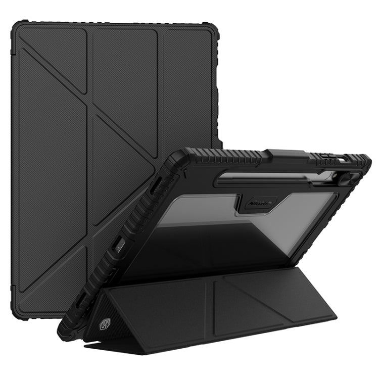 Étui en cuir pour tablette NILLKIN Bumper Pro multi-angle pliable, pour Samsung Galaxy Tab S10 FE, pour Samsung Galaxy Tab S9 Ultra, pour Samsung Galaxy Tab S9+