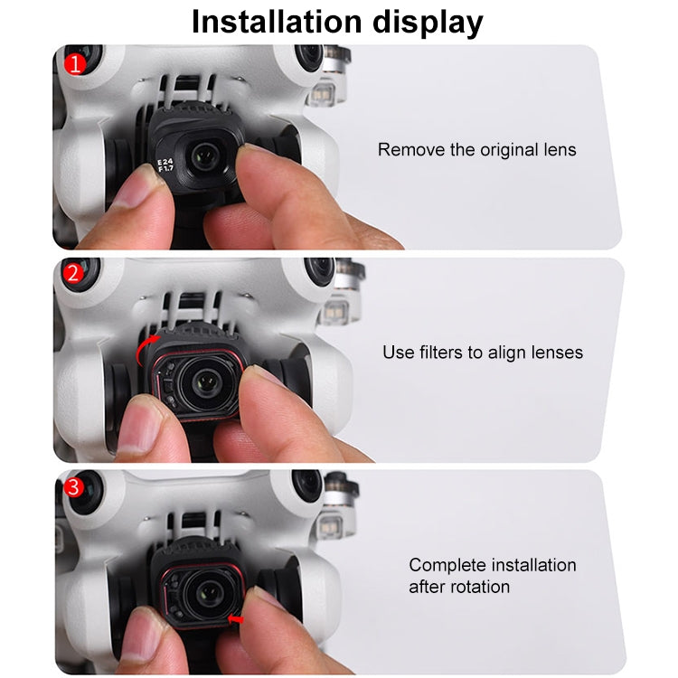For DJI Mini 4 Pro STARTRC Drone Lens Filter, CPL ND8/16/32/64/256