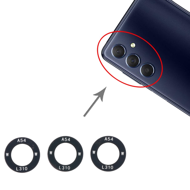 10set Back Camera Lens, For Samsung Galaxy M54 SM-M546B, For Samsung Galaxy M14 SM-M146B, For Samsung Galaxy A24 4G SM-A245F, For Samsung Galaxy F04 SM-E045F, For Samsung Galaxy A14 SM-A145F, For Samsung Galaxy M04 SM-M045F�����������������������������...