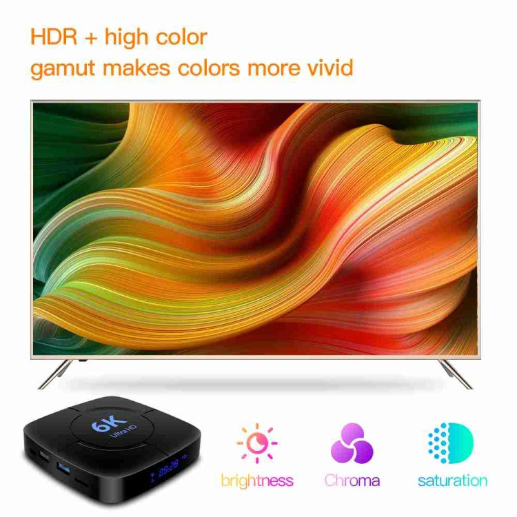 6K Ultra HD Android 12.0 Smart TV Box with Remote Control, Allwinner H616 1.5GHZ Quad-Core