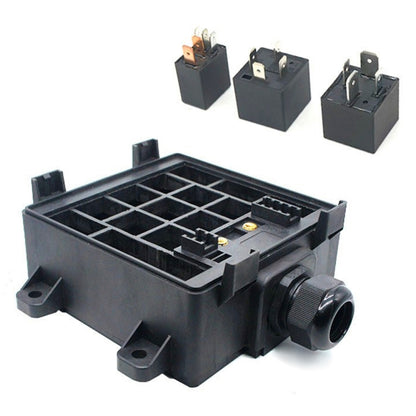 Car RV Waterproof Fuse Relay Box Car Modified Multi-Light Control Fuse Box, 12V 4 Pin, 12V 5 Pin, 24V 4 Pin, 24V 5 Pin