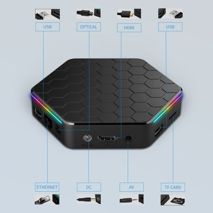 T95Z Plus 8K WiFi6 Android 12.0 Smart TV Box with Remote Control, Allwinner H618 Quad-Core, 2GB+16GB, 4GB+32GB, 4GB+64GB