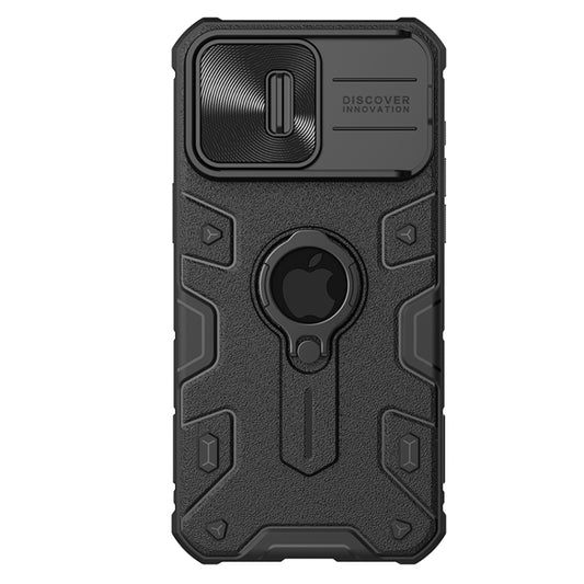 Coque de protection antichoc NILLKIN CamShield Armor avec support de bague invisible, pour iPhone 15 Pro