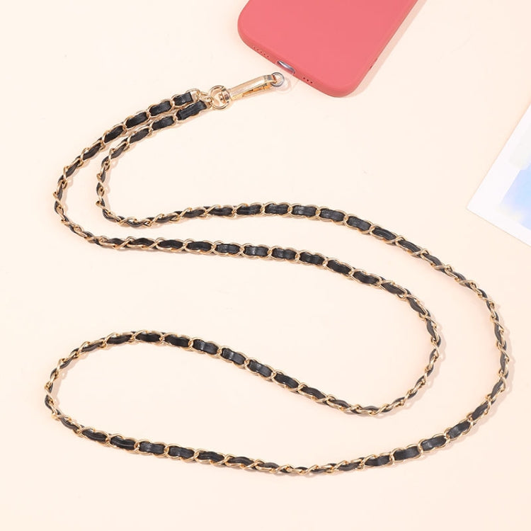 Metal Chain Crossbody Chain Phone Lanyard with Clip,Length: 1.25m