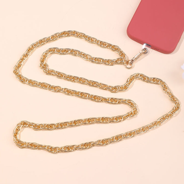 Metal Chain Crossbody Chain Phone Lanyard with Clip,Length: 1.25m