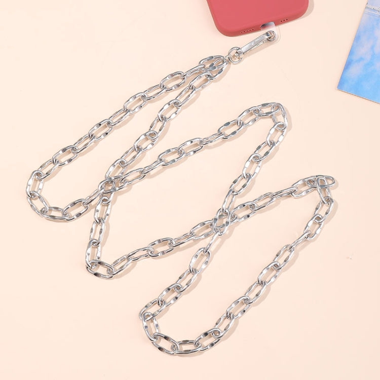 Metal Chain Crossbody Chain Phone Lanyard with Clip,Length: 1.25m