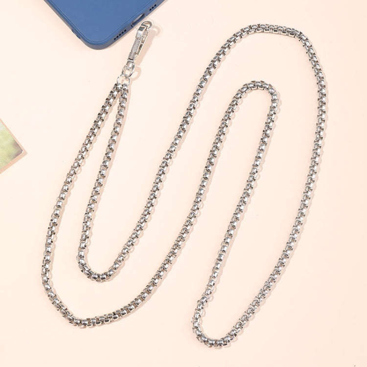 Metal Chain Crossbody Chain Phone Lanyard with Clip,Length: 1.25m