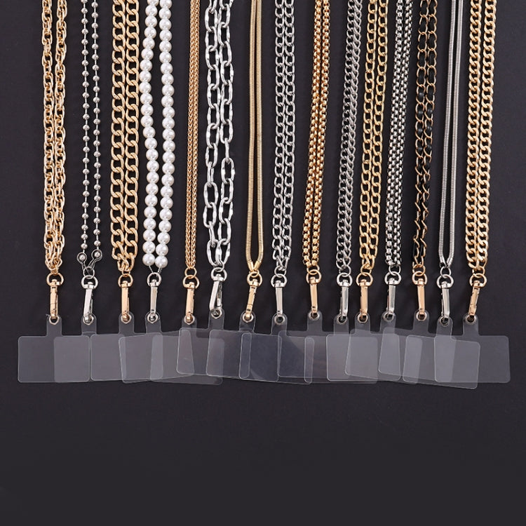 Metal Chain Crossbody Chain Phone Lanyard with Clip,Length: 1.25m