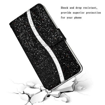 Glitter Powder Filp Leather Phone Case, For iPhone 17e / 16e, For iPhone 17 Pro Max, For iPhone 17 Pro, For iPhone 17, For iPhone Air, For iPhone 16 Pro Max, For iPhone 16 Pro, For iPhone 16 Plus, For iPhone 16, For iPhone 15 Pro Max, For iPhone 15 Pro...