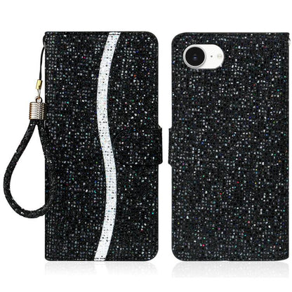 Glitter Powder Filp Leather Phone Case, For iPhone 17e / 16e, For iPhone 17 Pro Max, For iPhone 17 Pro, For iPhone 17, For iPhone Air, For iPhone 16 Pro Max, For iPhone 16 Pro, For iPhone 16 Plus, For iPhone 16, For iPhone 15 Pro Max, For iPhone 15 Pro...