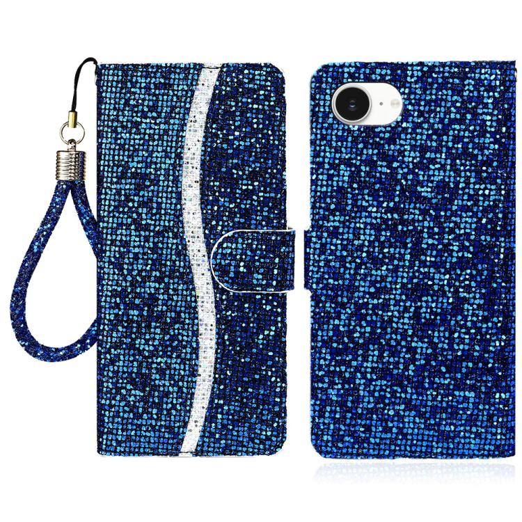 Glitter Powder Filp Leather Phone Case, For iPhone 17e / 16e, For iPhone 17 Pro Max, For iPhone 17 Pro, For iPhone 17, For iPhone Air, For iPhone 16 Pro Max, For iPhone 16 Pro, For iPhone 16 Plus, For iPhone 16, For iPhone 15 Pro Max, For iPhone 15 Pro...