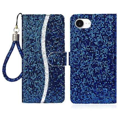 Glitter Powder Filp Leather Phone Case, For iPhone 17e / 16e, For iPhone 17 Pro Max, For iPhone 17 Pro, For iPhone 17, For iPhone Air, For iPhone 16 Pro Max, For iPhone 16 Pro, For iPhone 16 Plus, For iPhone 16, For iPhone 15 Pro Max, For iPhone 15 Pro...