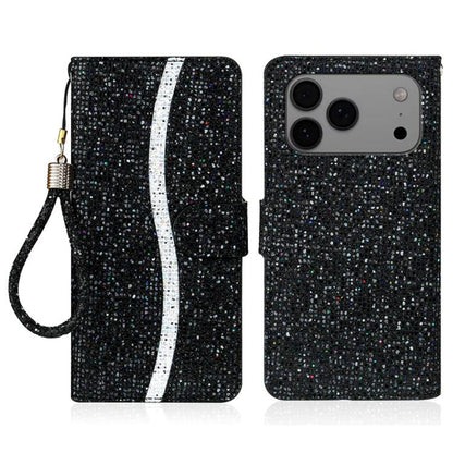 Glitter Powder Filp Leather Phone Case, For iPhone 17e / 16e, For iPhone 17 Pro Max, For iPhone 17 Pro, For iPhone 17, For iPhone Air, For iPhone 16 Pro Max, For iPhone 16 Pro, For iPhone 16 Plus, For iPhone 16, For iPhone 15 Pro Max, For iPhone 15 Pro...