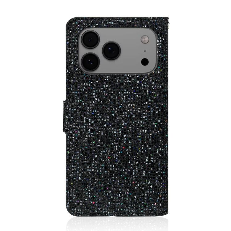 Glitter Powder Filp Leather Phone Case, For iPhone 18 Pro / 17 Pro, For iPhone 18 Pro Max / 17 Pro Max, For iPhone 17e / 16e, For iPhone 17, For iPhone Air, For iPhone 16 Pro Max, For iPhone 16 Pro, For iPhone 16 Plus, For iPhone 16, For iPhone 15 Pro ...