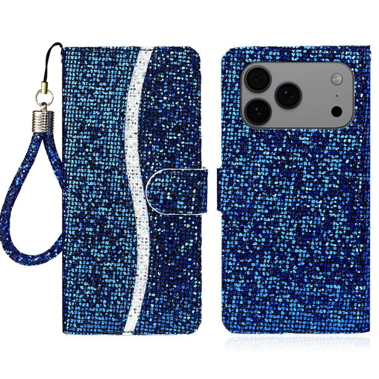 Glitter Powder Filp Leather Phone Case, For iPhone 17e / 16e, For iPhone 17 Pro Max, For iPhone 17 Pro, For iPhone 17, For iPhone Air, For iPhone 16 Pro Max, For iPhone 16 Pro, For iPhone 16 Plus, For iPhone 16, For iPhone 15 Pro Max, For iPhone 15 Pro...