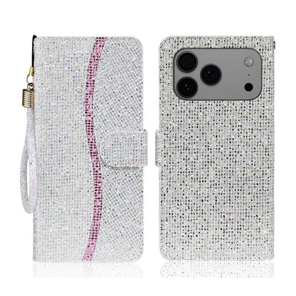 Glitter Powder Filp Leather Phone Case, For iPhone 17e / 16e, For iPhone 17 Pro Max, For iPhone 17 Pro, For iPhone 17, For iPhone Air, For iPhone 16 Pro Max, For iPhone 16 Pro, For iPhone 16 Plus, For iPhone 16, For iPhone 15 Pro Max, For iPhone 15 Pro...