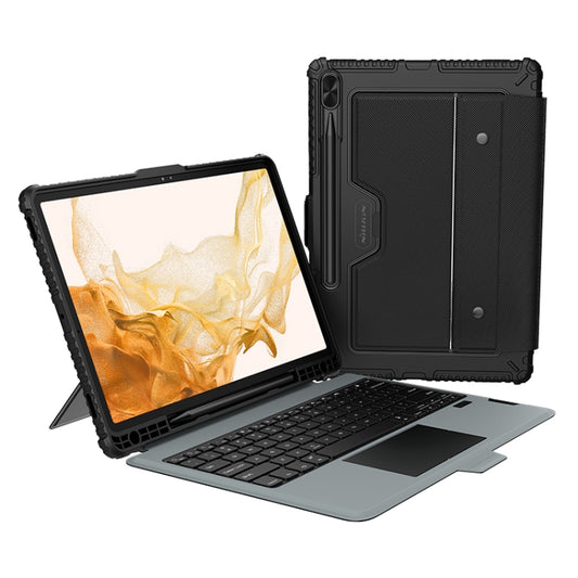 Étui clavier combiné Nillkin Bumper avec rétroéclairage, pour Samsung Galaxy Tab S8+/S8+ 5G/S7+/S7 FE avec rétroéclairage