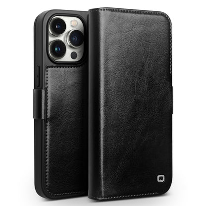 QIALINO Classic 103 Buckle Genuine Leather Phone Case, For iPhone 17e / 16e, For iPhone 17 Pro Max, For iPhone 17 Pro, For iPhone 17, For iPhone Air, For iPhone 15 Pro Max, For iPhone 15 Plus