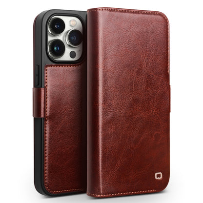 QIALINO Classic 103 Buckle Genuine Leather Phone Case