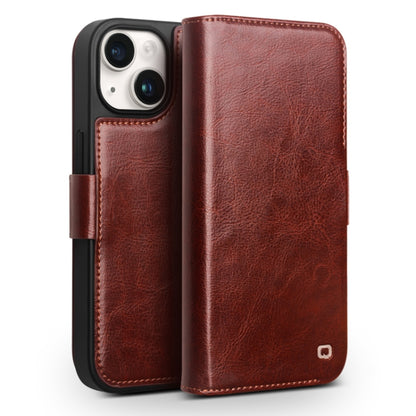 QIALINO Classic 103 Buckle Genuine Leather Phone Case, For iPhone 17e / 16e, For iPhone 17 Pro Max, For iPhone 17 Pro, For iPhone 17, For iPhone Air, For iPhone 15 Pro Max, For iPhone 15 Plus