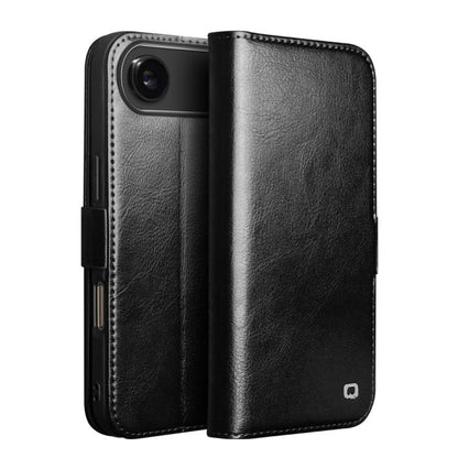 QIALINO Classic 103 Buckle Genuine Leather Phone Case, For iPhone 17e / 16e, For iPhone 17 Pro Max, For iPhone 17 Pro, For iPhone 17, For iPhone Air, For iPhone 15 Pro Max, For iPhone 15 Plus
