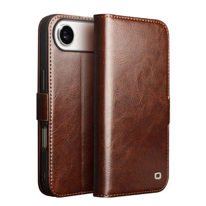 QIALINO Classic 103 Buckle Genuine Leather Phone Case