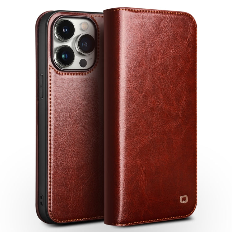 QIALINO Classic Genuine Leather Phone Case, For iPhone 18 Pro / 17 Pro, For iPhone 18 Pro Max / 17 Pro Max, For iPhone 16e / 17e, For iPhone 17, For iPhone Air, For iPhone 16 Pro Max, For iPhone 16 Pro, For iPhone 16 Plus, For iPhone 16                ...